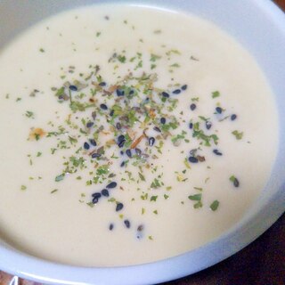 豆乳の味噌スープ
